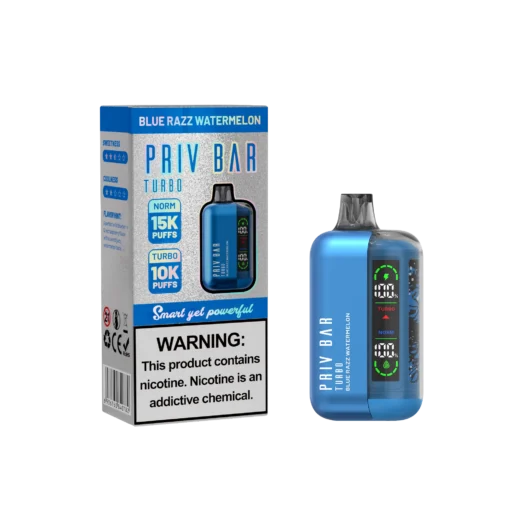 Priv Bar Turbo Blue Razz Watermelon